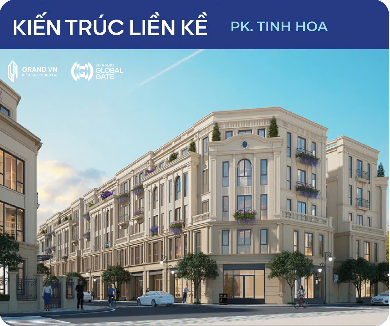 Kiến trúc liền kề khu Tinh Hoa